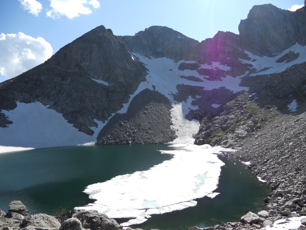 Ice Lake seemed to be a fitting name for this glacier fed body of water. 