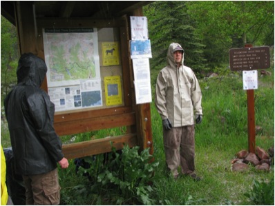 Swift Creek Trailhead upon arrival.