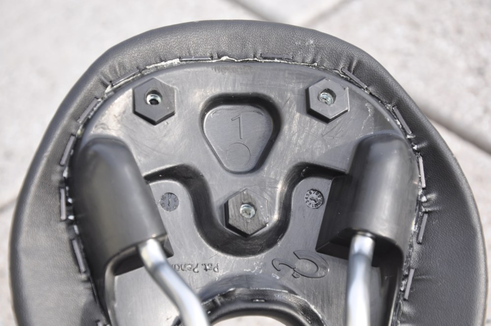 Threaded holes for hydration system attachment. 