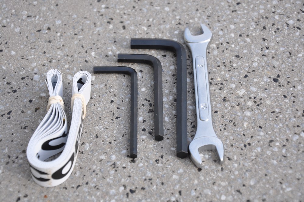 Tools included with purchase.  Sweet!