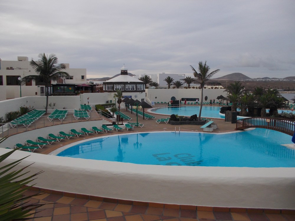 Club La Santa Morning exercise by the pool. 