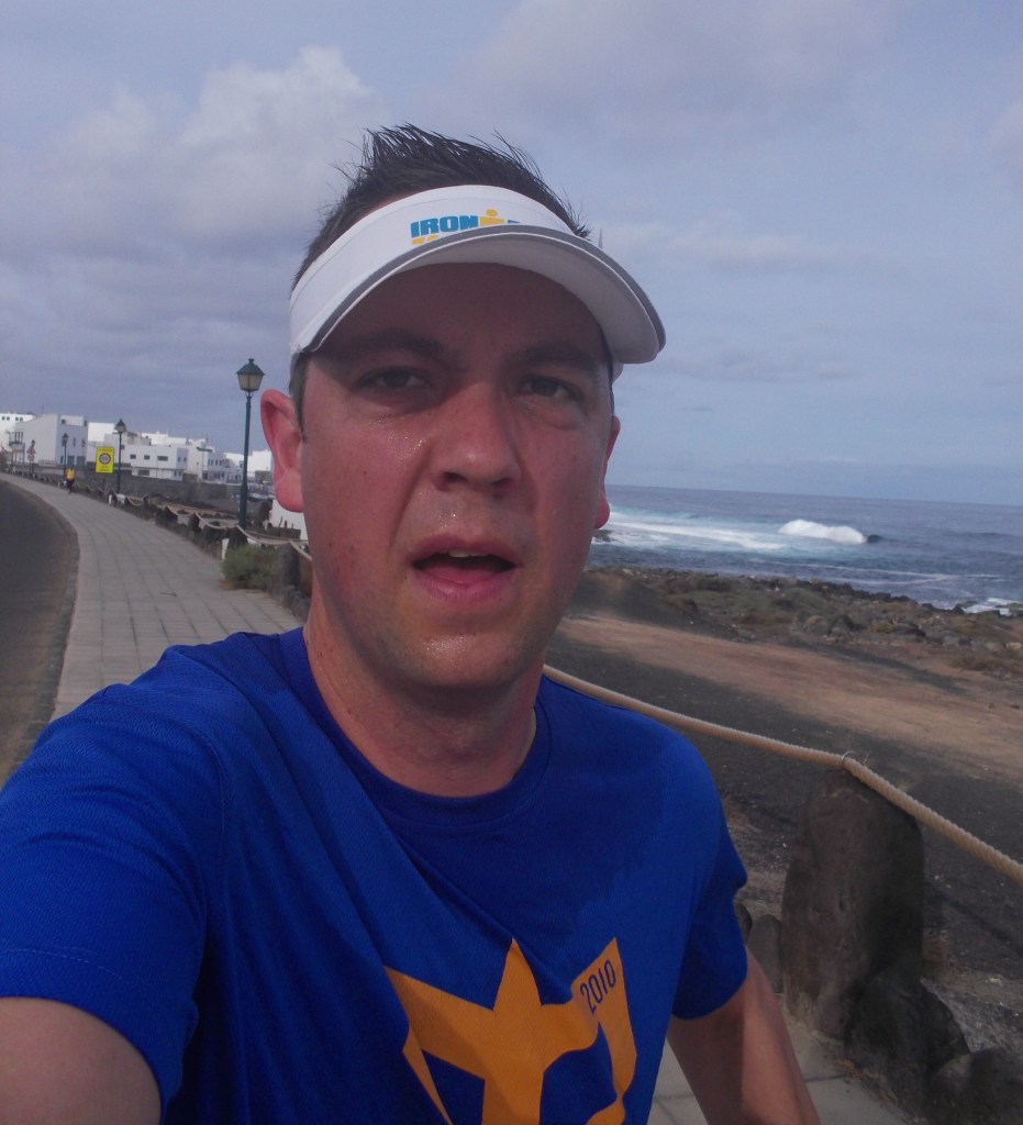 Sluggish taper run on course a few days before race.